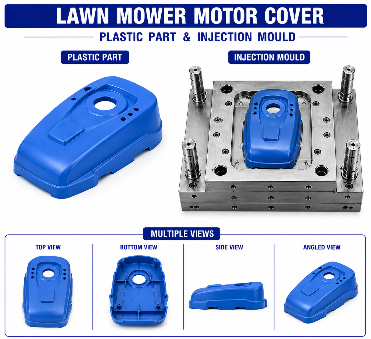 Lawn Mower Plastic Motor Cover Mould and Moulding Services